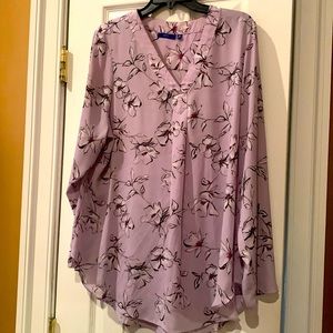 Long sleeve tunic blouse